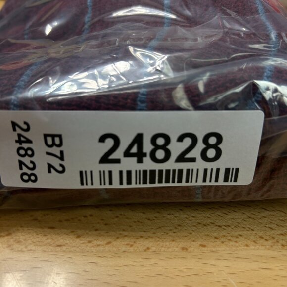 Prana Milani V-Neck Long Sleeve Sweater Women's Size Large Maroon Striped - Picture 8 of 8